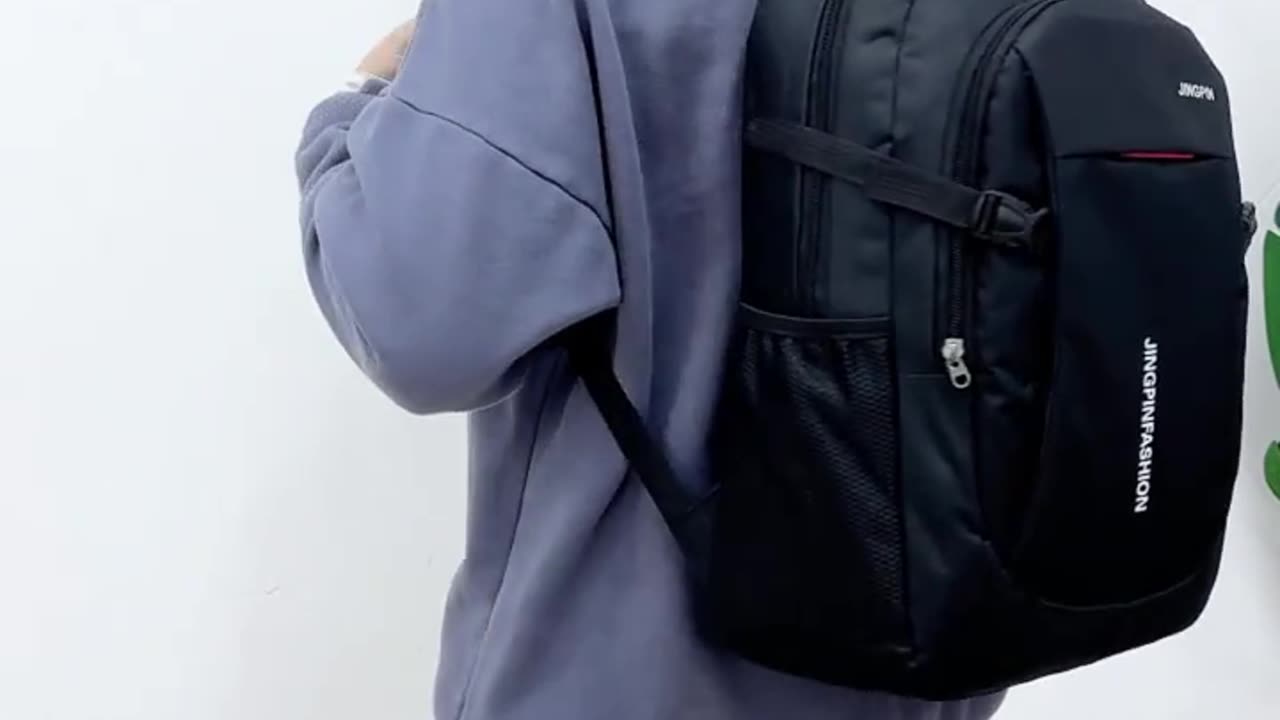 Men's Backpack, Capacity Travel Bag Computer Bag (Zipper Direction Assorted Varieties)