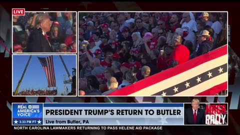 POWERFUL: Crowd spontaneously begins singing The Star-Spangled Banner with Trump at Pennsylvania