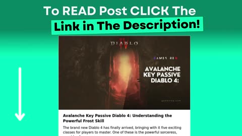Avalanche Key Passive Diablo 4: Understanding the Powerful Frost Skill