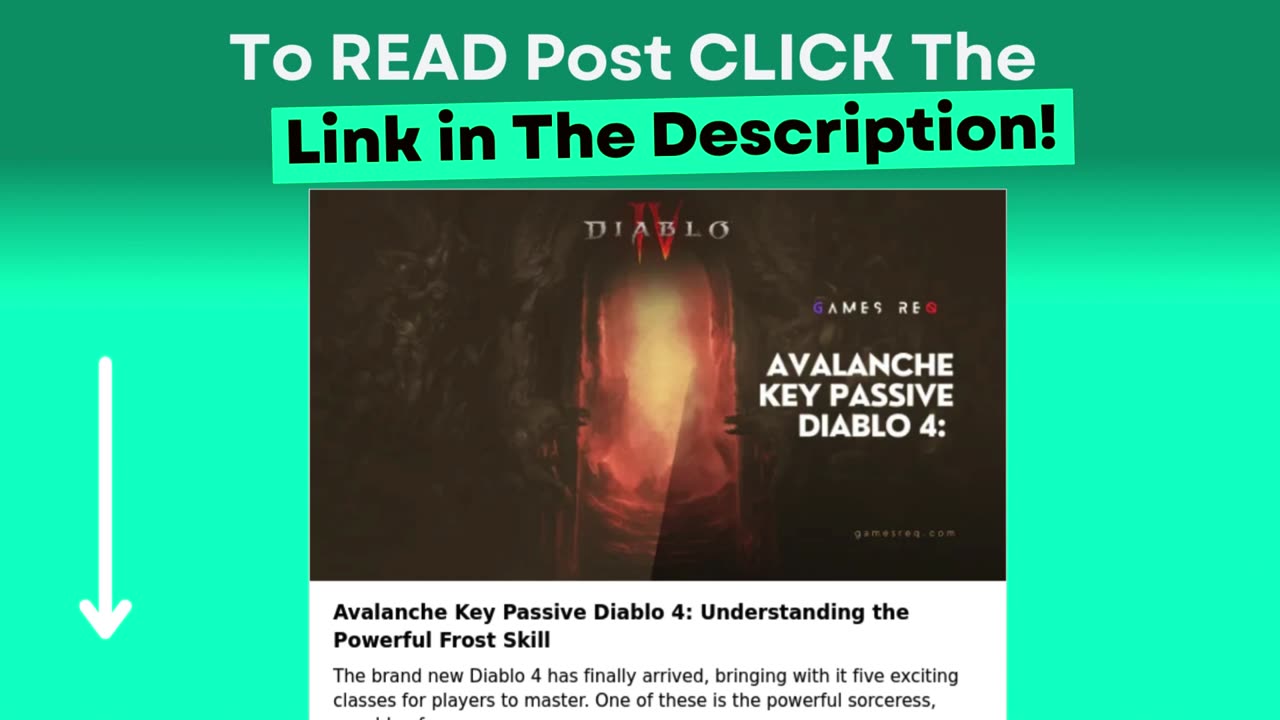 Avalanche Key Passive Diablo 4: Understanding the Powerful Frost Skill