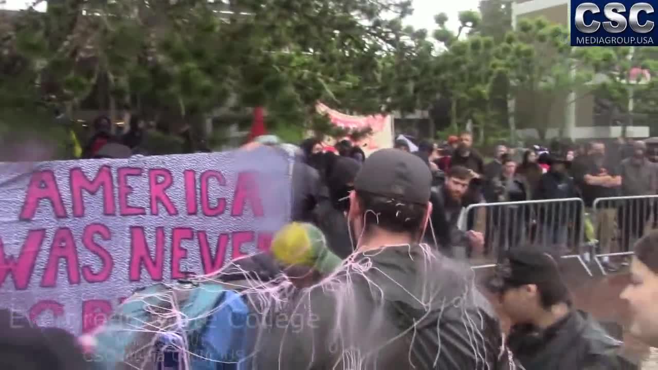 AntiFa At Evergreen State Assaulting Patriots With Pepper Spray, Knives, Projectiles, And More