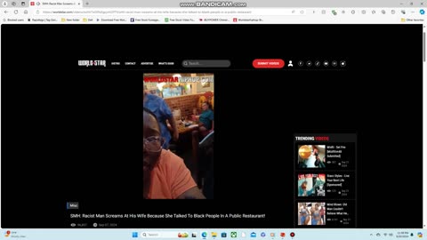 Racist Man Screams At His Wife Because She Talked To Black People In A Public Restaurant!