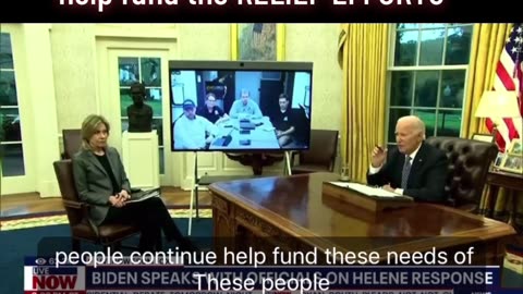 🚨BIDEN ON RECORD: ‘I’m going to ask the American people to help fund the RELIEF EFFORTS’