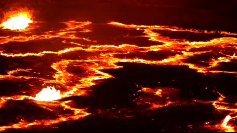Dancing lava