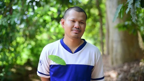 Portrait of an Asian man smiling