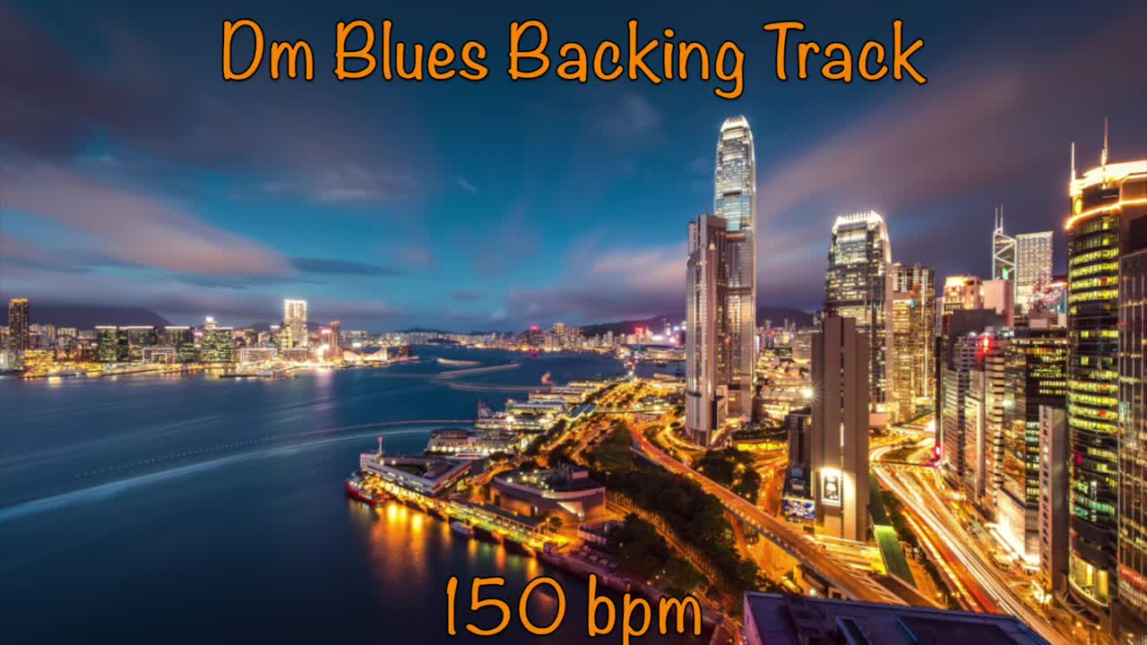 Fast Acoustic Blues Backing Track in Dm 150 bpm 🎸