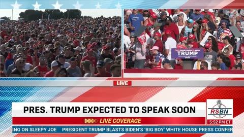 MAGA Rally in Butler, PA: Pres. Donald Trump Arrives at Butler Farm Show