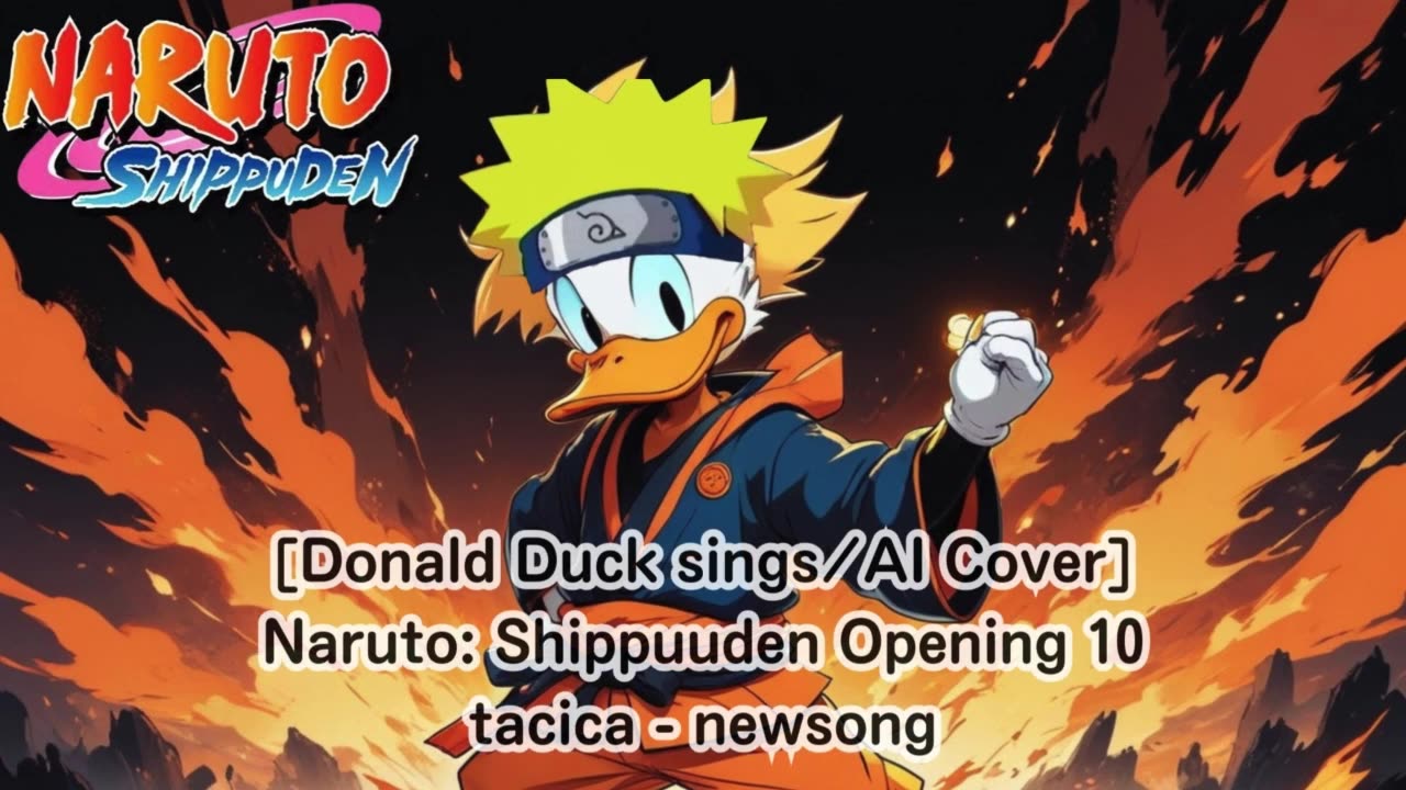 [Donald Duck sings/AI Cover] Naruto: Shippuden Opening 10 | tacica - "newsong" tacica