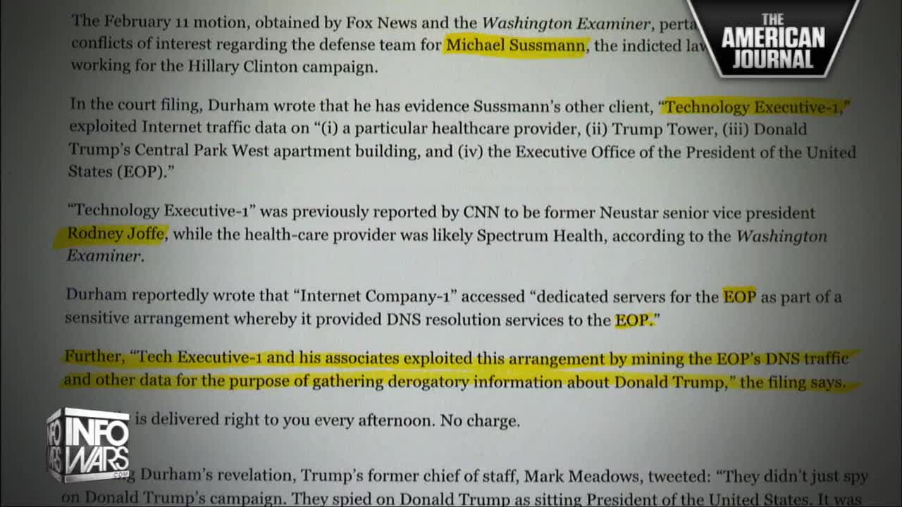 Durham Indictment Exposes Entire Spider Web Of Deep State Corruption