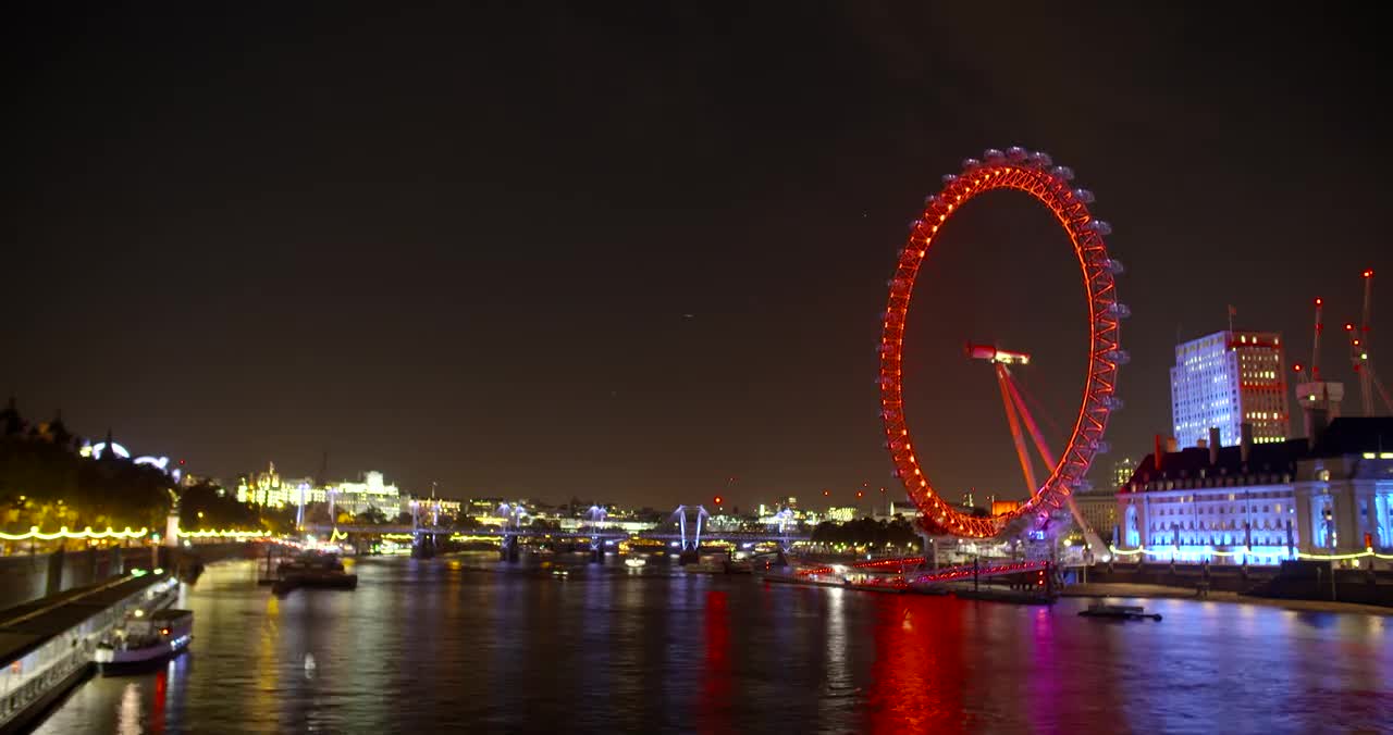 Timelapse of the London Eye at Night #shorts #shortvedio