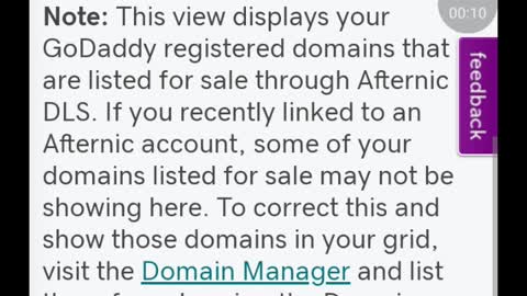 Selling domain