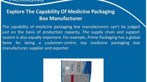 How to Choose the Right Medicine Packaging Box Manufacturer
