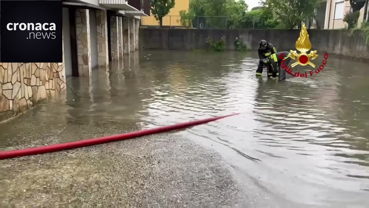 Maltempo in Lombardia, intervento dei Vigili del fuoco