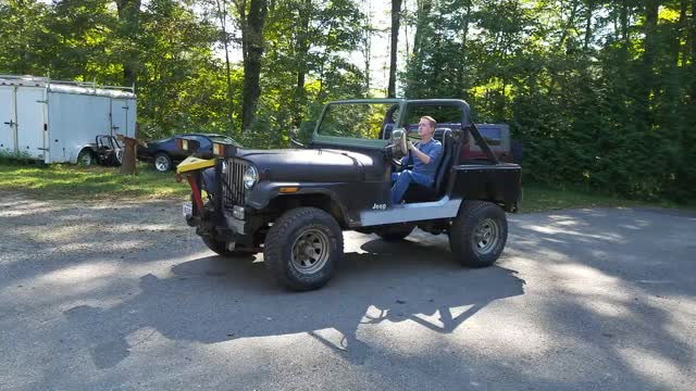 1987 jeep CJ7 when I first started working on it