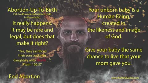 ONE MINUTE for GOD. Hard TRUTH: ABORTION-UP-TO-BIRTH. Rare & Legal but Still Happens!