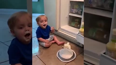 what happens when baby open the fridge