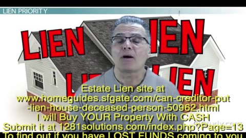 ESTATE LIEN wants to BUY YOUR Property