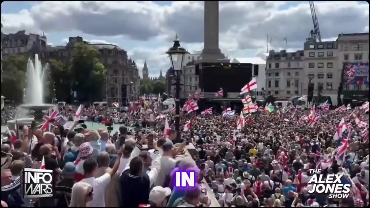 BREAKING : Tommy Robinson - 100,000 People Protesting Against Islamic Invasion Of England