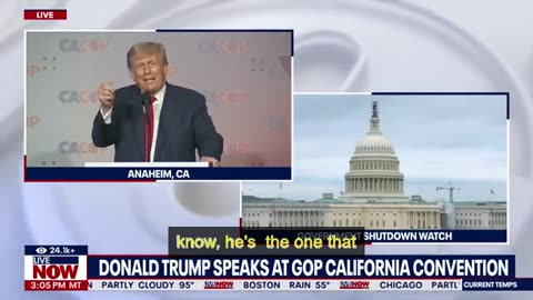 Donald Trump speaks at GOP California