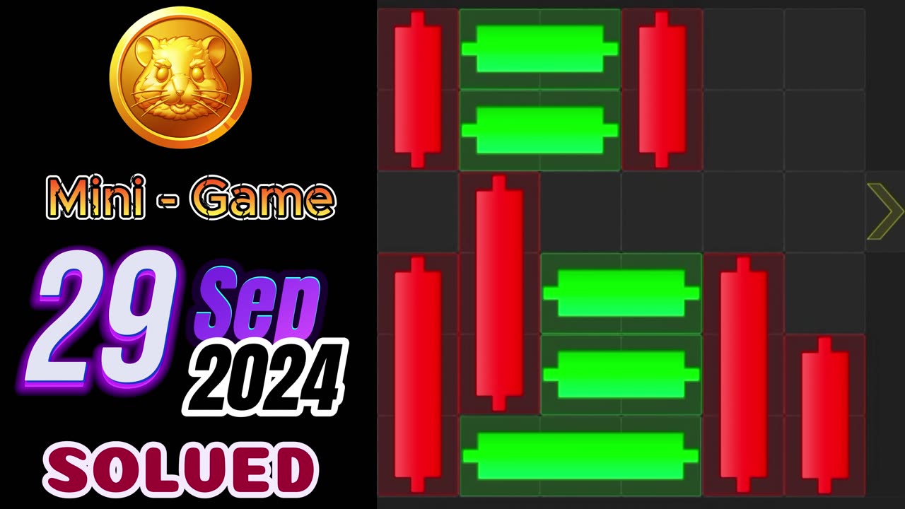 29 September Mini Game 100% Solved | Hamster Kombat Mini Game Puzzle Today 29 September #hamster