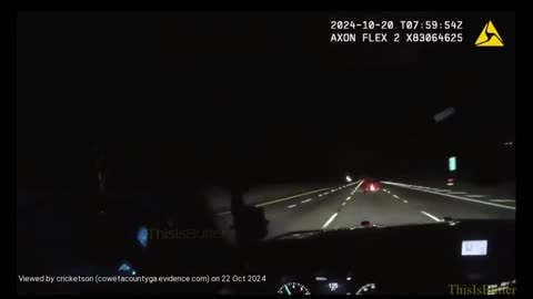 Bodycam shows driver hitting speeds of 130 mph during chase on I-85 in Coweta County