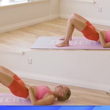 Lie Down Bridge Pose