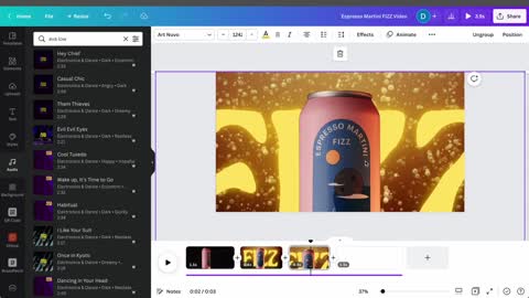 I tried using Canva to make a PRO Drink Commercial!