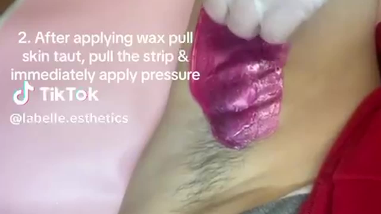 Underarm Waxing with Tickled Pink Hard Wax | LaBelle Esthetics