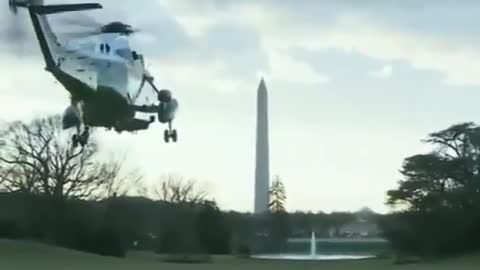 President Trump Leaves The WH One Last Time