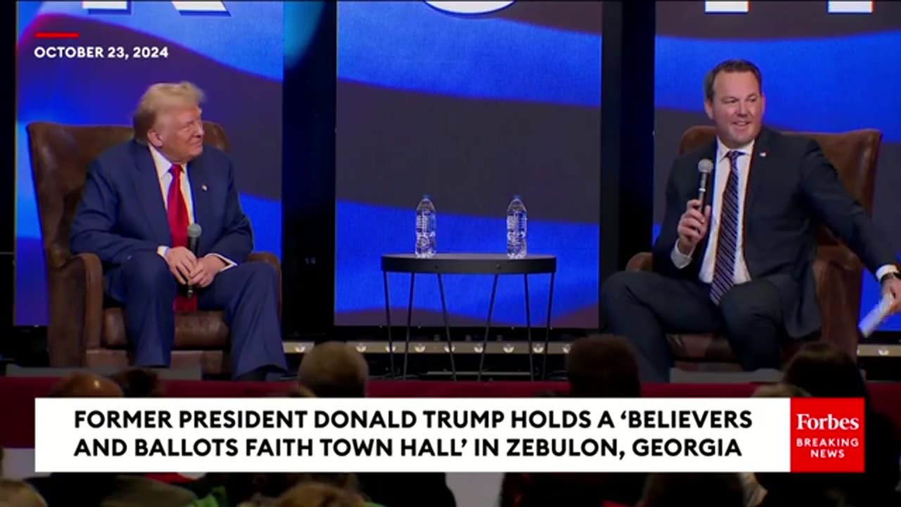 Trump Takes Question After Question During Georgia Town Hall