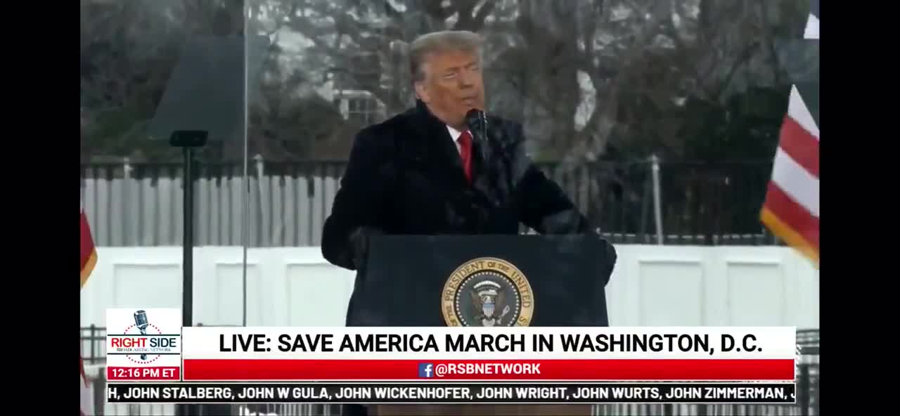 President Trump called on people to PEACEFULLY and PATRIOTICALLY march to the Capital