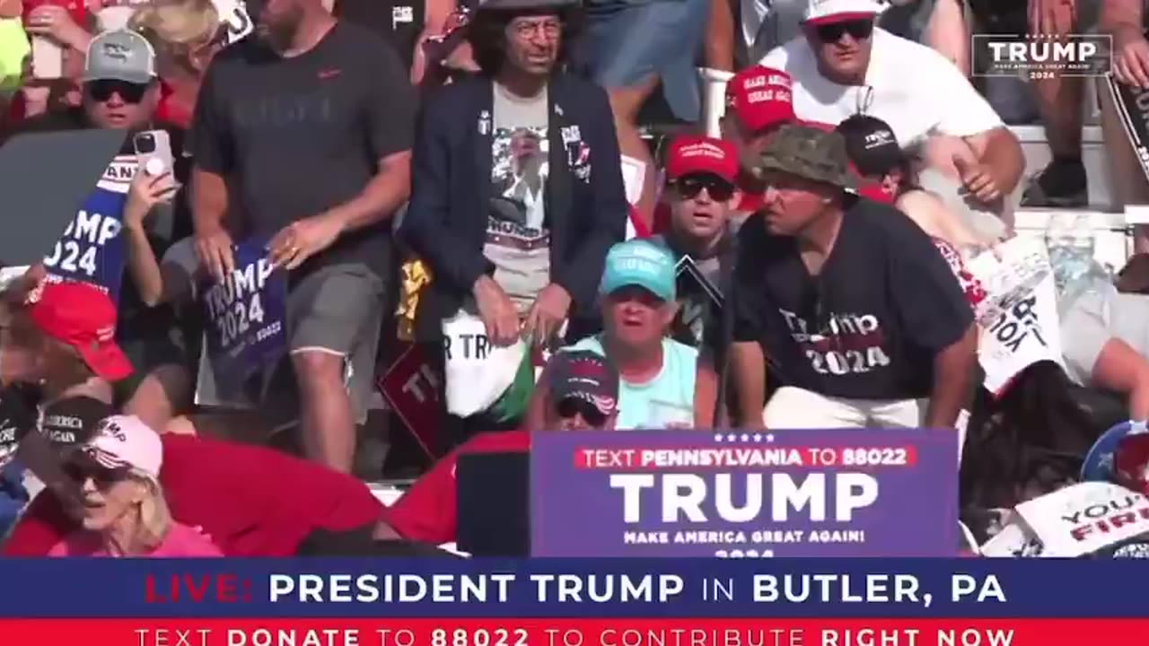 Trump shot at rally in Butler Pa