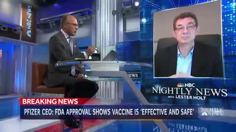Psychopath Pfizer CEO Is Delighted His Vaccine Is FDA Approved, But He Has NOT Taken His Own Product