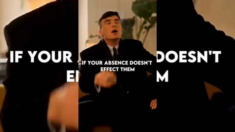 IF YOUR ABSENCE DOESN'T EFFECT THEM ~ THOMAS SHELBY || QUOTES Status #shorts #quotes