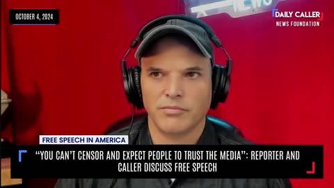 “You Can’t Censor And Expect People To Trust The Media”: Reporter And Caller Discuss Free Speech