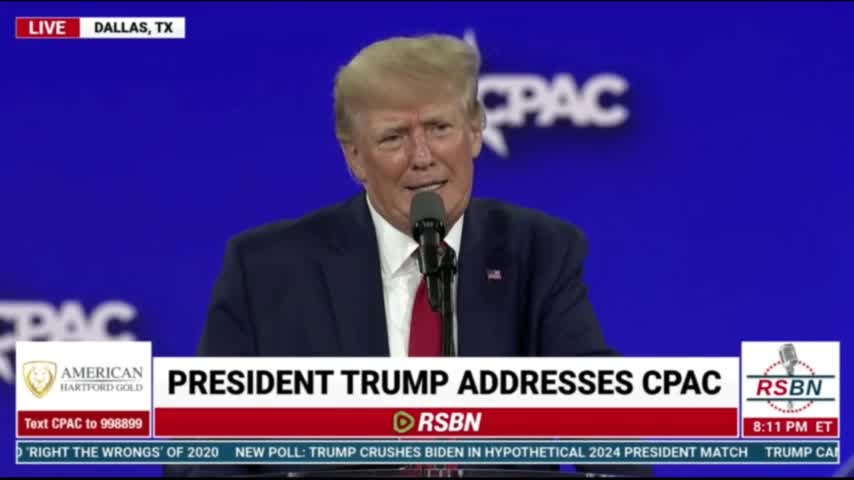 Trump Destroys Phony Secret Service Jan 6 Story at CPAC