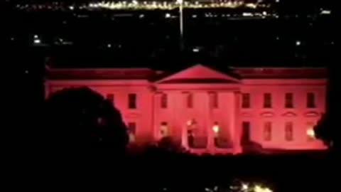 NEW - White House was lit in red color this morning.