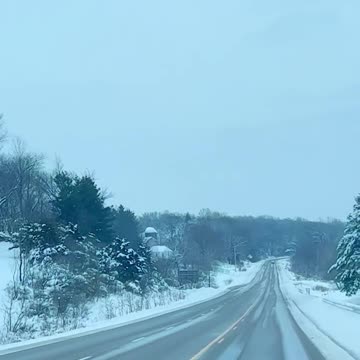 Winter storm driving
