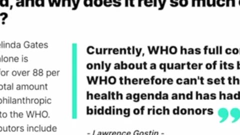 WHO and corruption