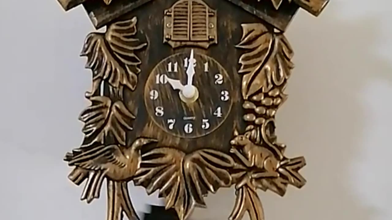 14inch Cuckoo Clock Living Room Wall Clock Bird Cuckoo Alarm Clock Wall-watch Children Un