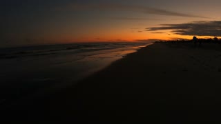 Sunset and Waves