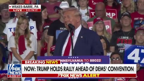 Trumps speak at Campaign in Rally ahead of DNC