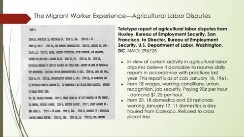 Migrant Farm Workers and the Evolution of Farm Labor Programs in the United States 2021 Feb 10