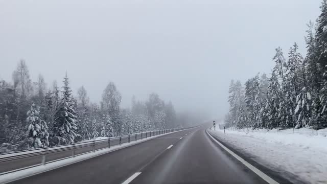 driving on road