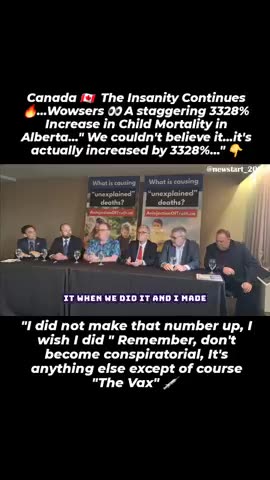 3328% INCREASE IN ALBERTA CANADA CHILD DEATHS - VAXHOLES 💀
