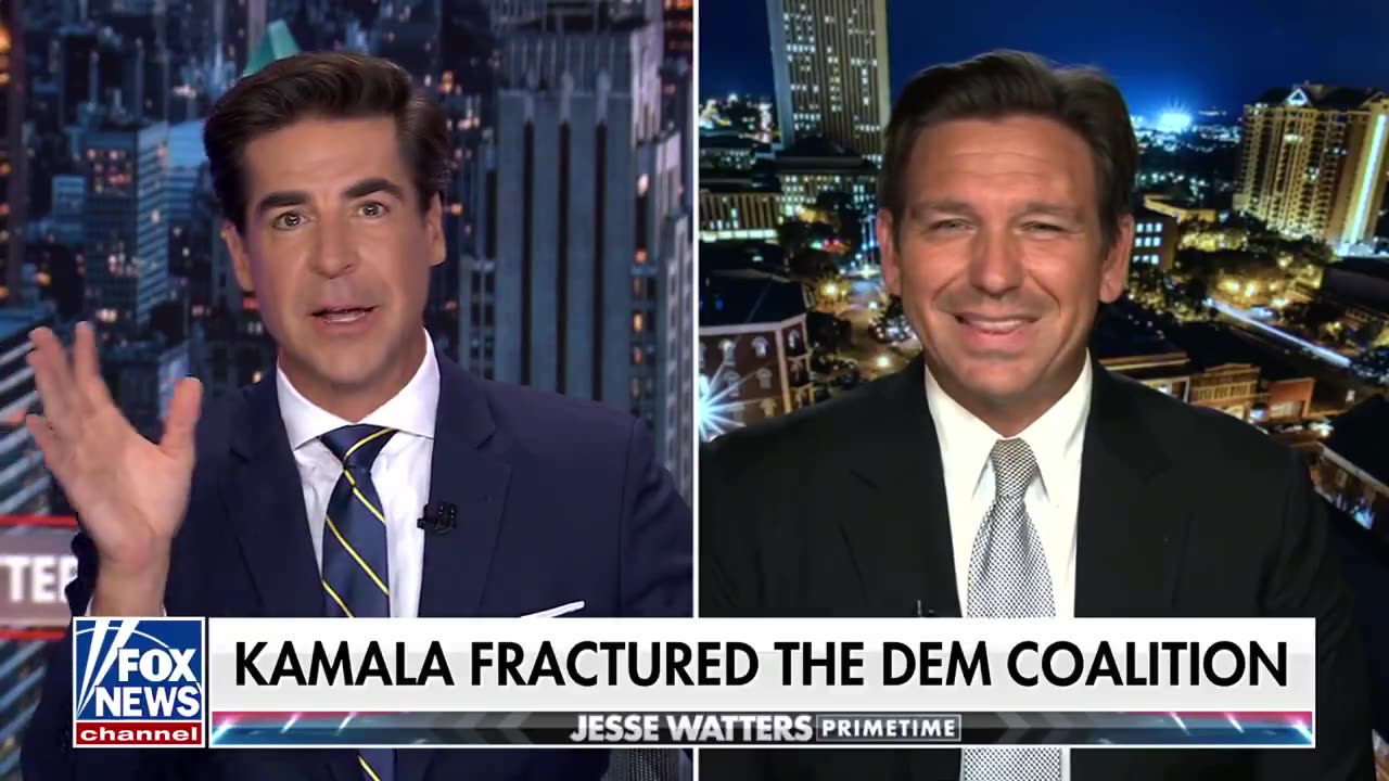 Jesse Watters - Ron DeSantis slams Kamala Harris for being a fraud.