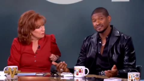 Usher shuts down Joy Behar on The View when she tries to get him to endorse Kamala