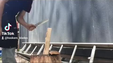 Gringing an testing a leaf spring chopper.