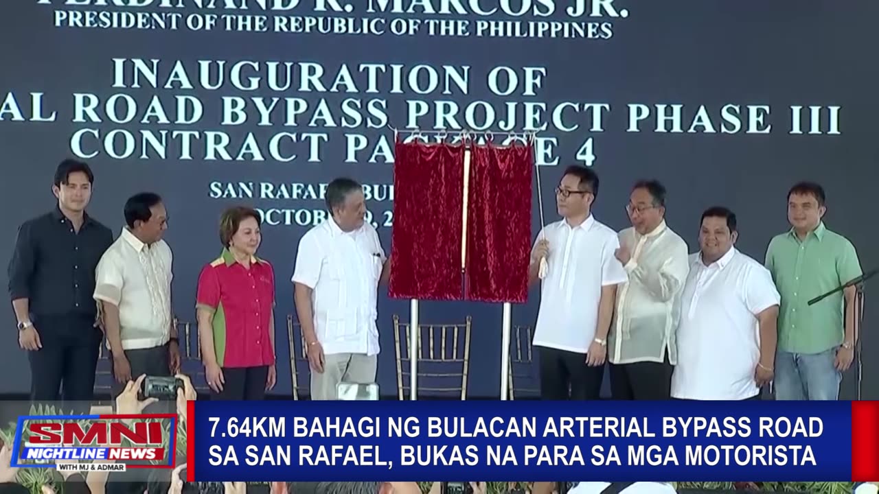 7.64km bahagi ng Bulacan arterial bypass road sa San Rafael, bukas na para sa mga motorista