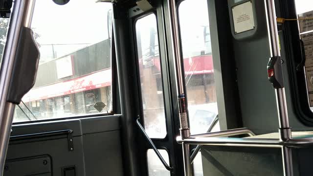 Trans dev/nice bus Nassau inter county express Nassau county new York interior of new flyer xn40 bus